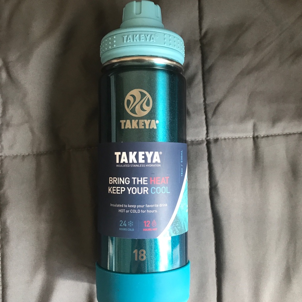 Takeya 18 oz Waterbottle ombre turquoise